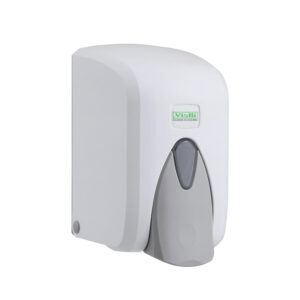 Viali Liquid Soap Dispenser, 500ml - White and Silver