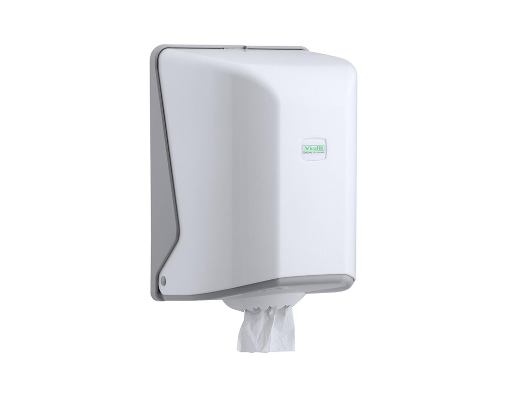 Vialli Paper Dispenser OG1 Turkish Roll Tissue Paper, White, and black 1.5 kg Capacity