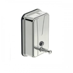 Soap dispenser with wall-mounted stand, available in various shapes and colors (500ml stainless steel shampoo dispenser)