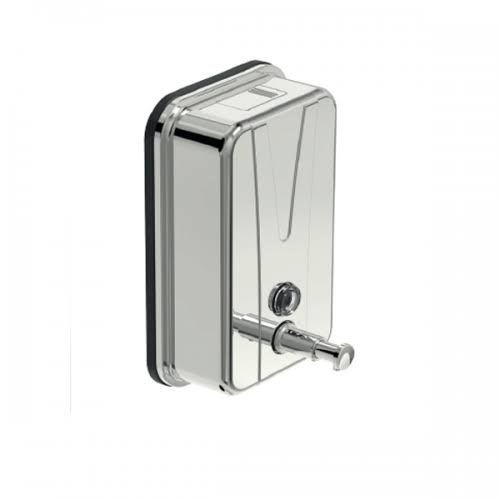 Soap dispenser with wall-mounted stand, available in various shapes and colors (500ml stainless steel shampoo dispenser)
